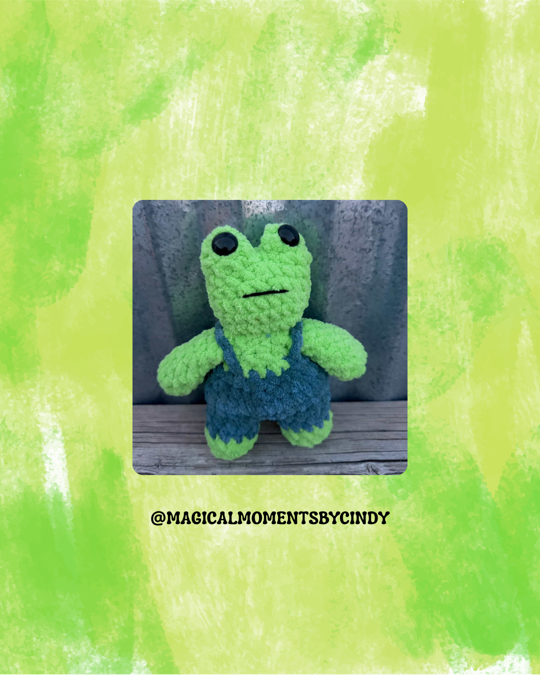 Froggie in Overalls PDF Pattern