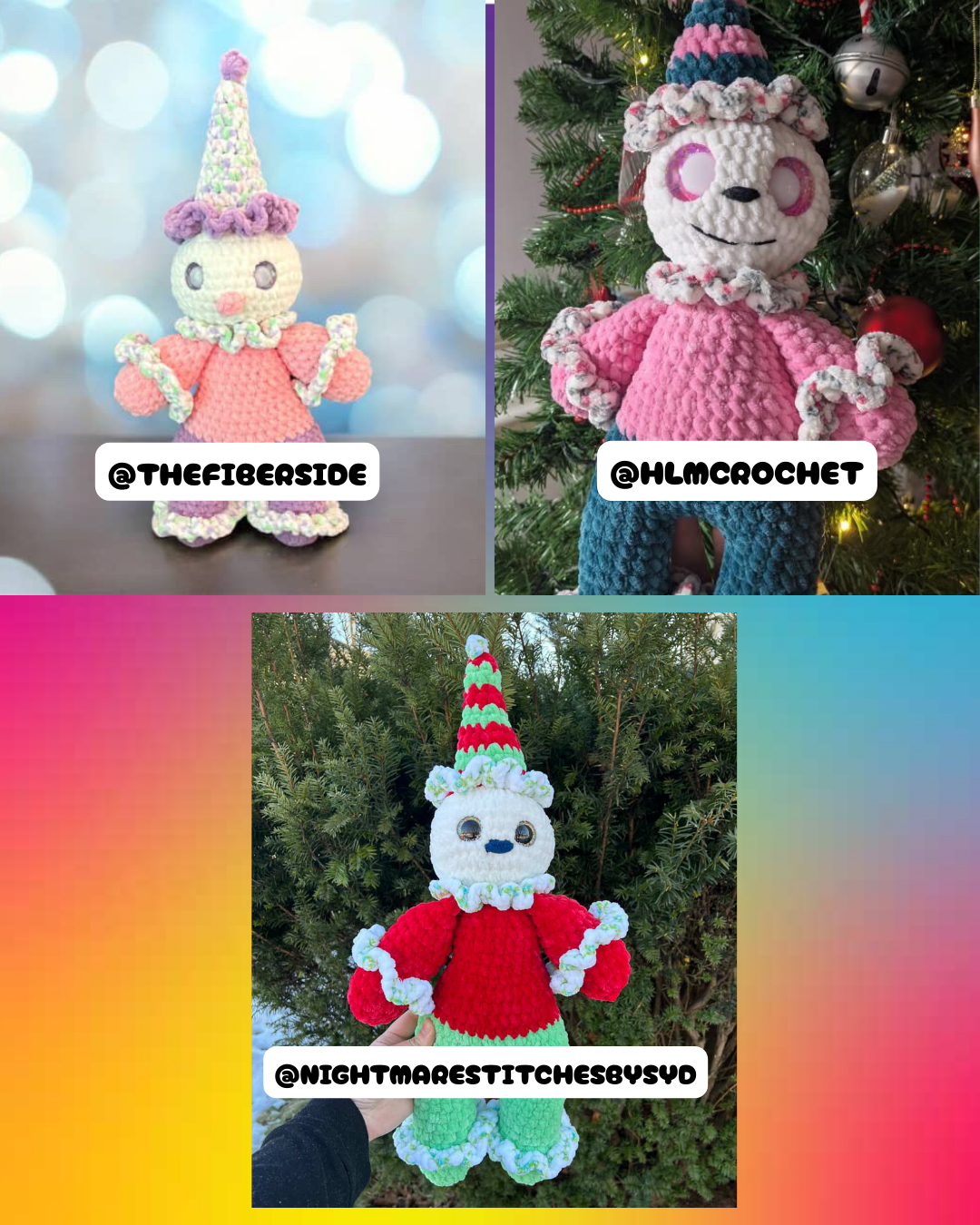 Sprinkles the Clown PDF Pattern