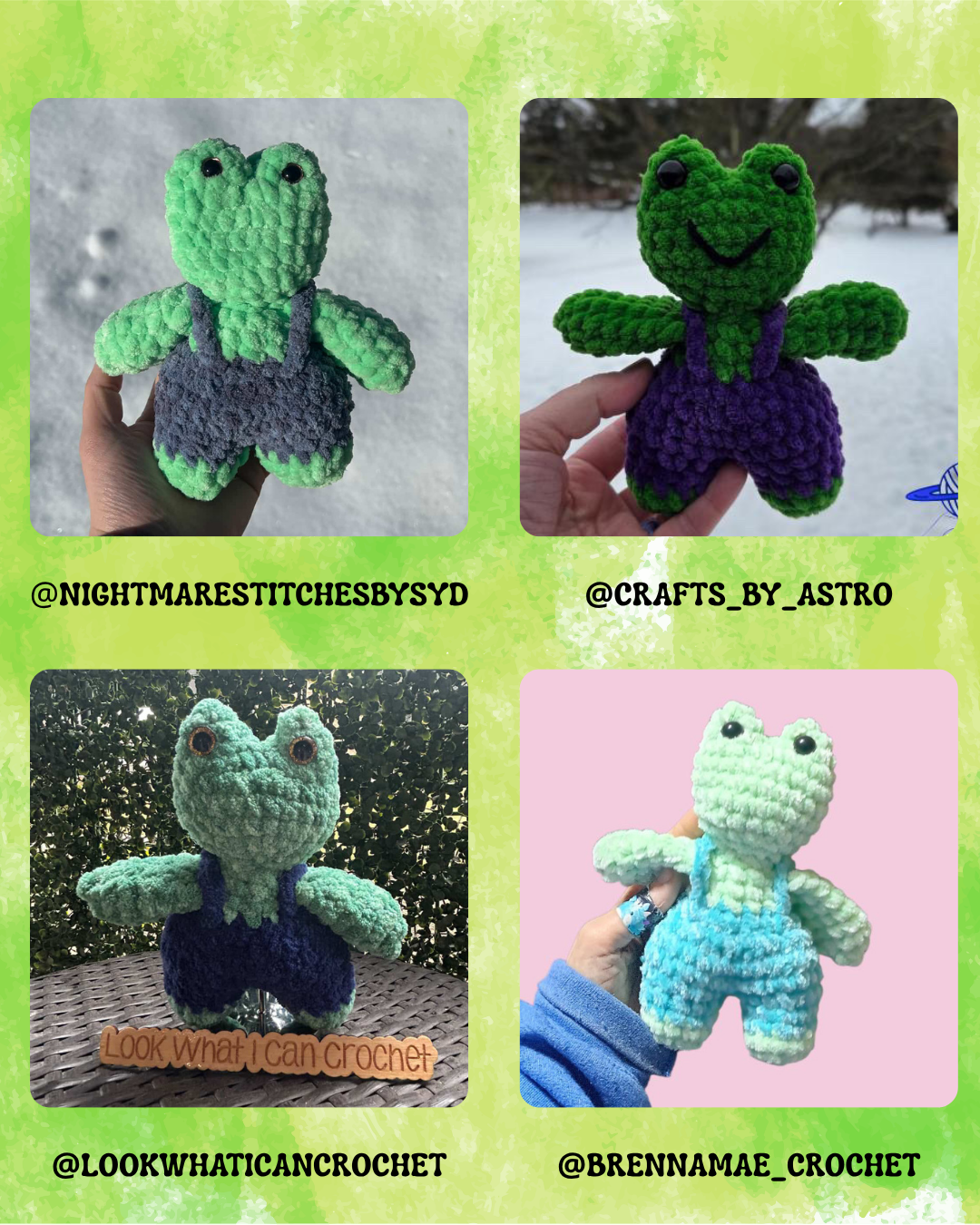Froggie in Overalls PDF Pattern