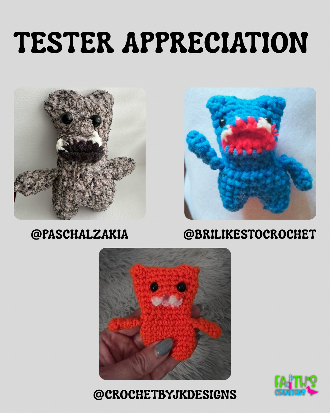 Terrifier Buddy PDF Pattern