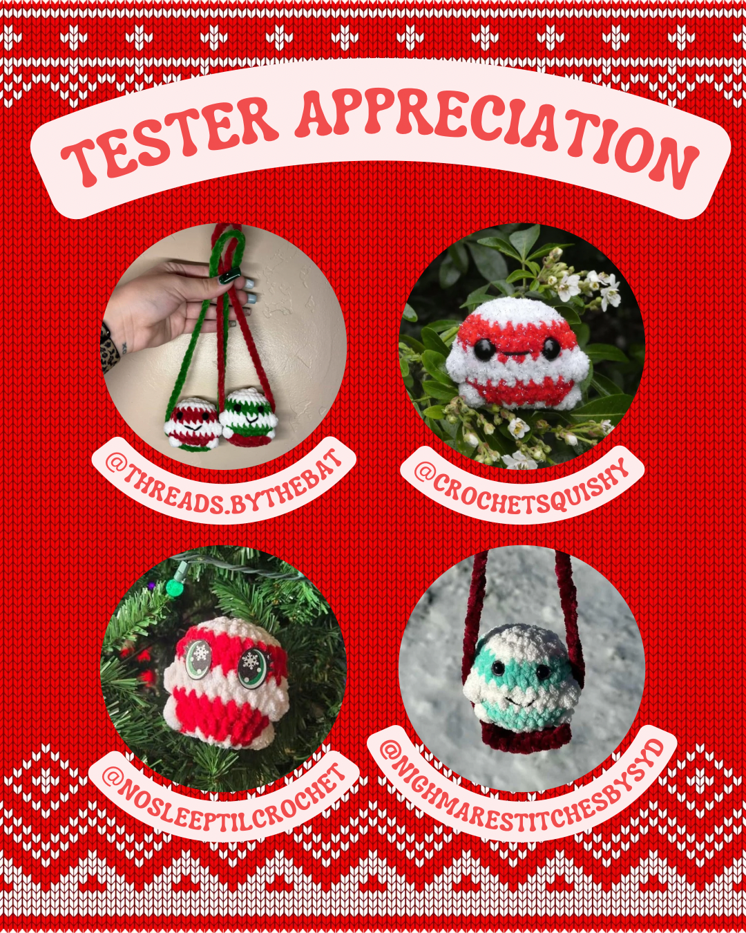 No Sew Peppermint Buddy PDF Pattern
