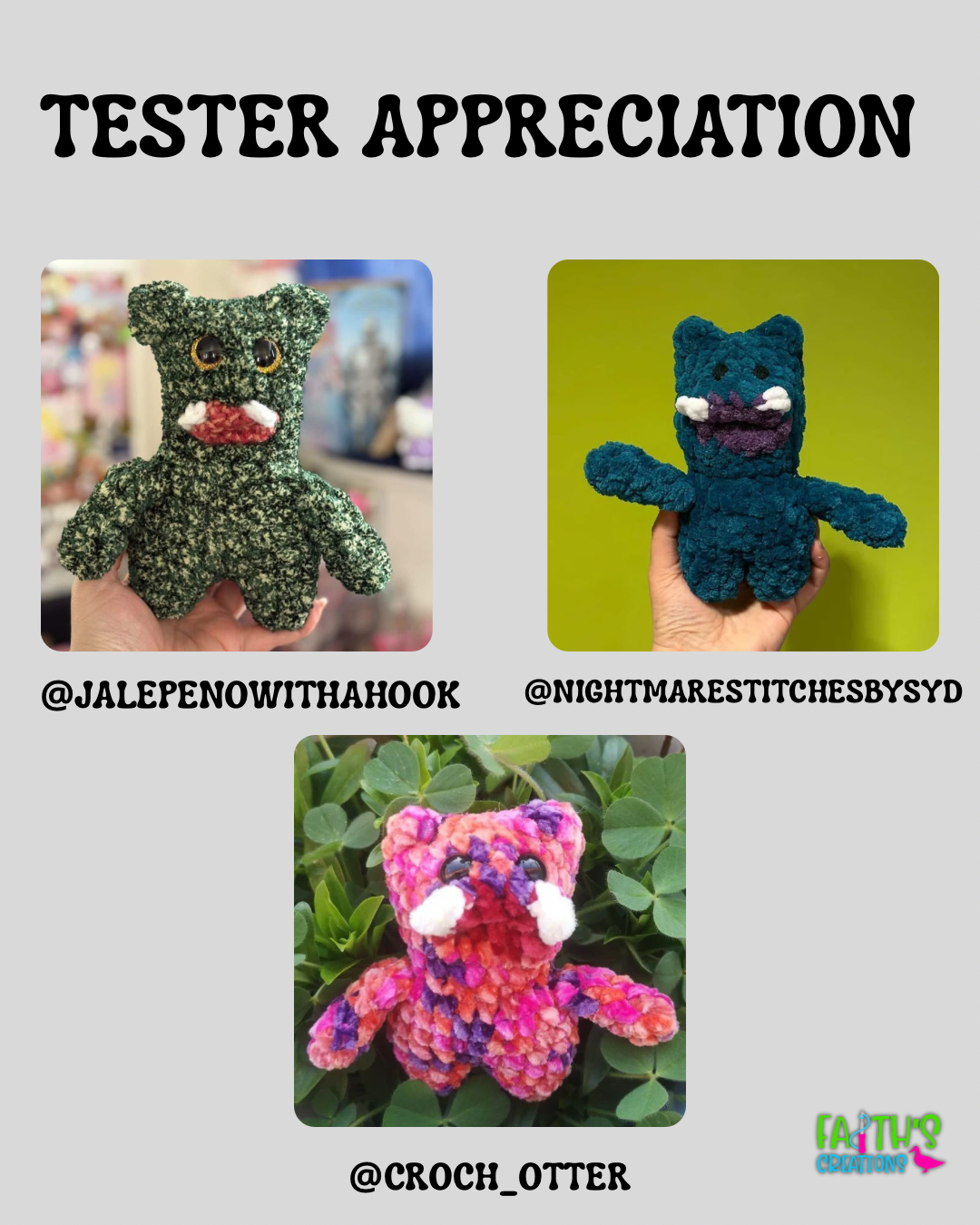 Terrifier Buddy PDF Pattern