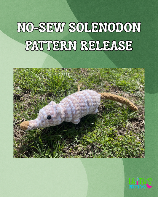 No-sew Solenodon PDF Pattern