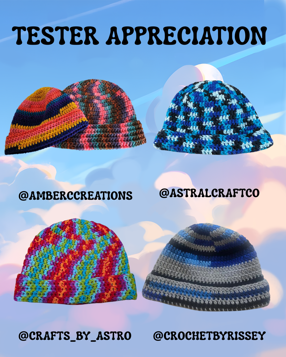 Fold Over Beanie PDF Pattern