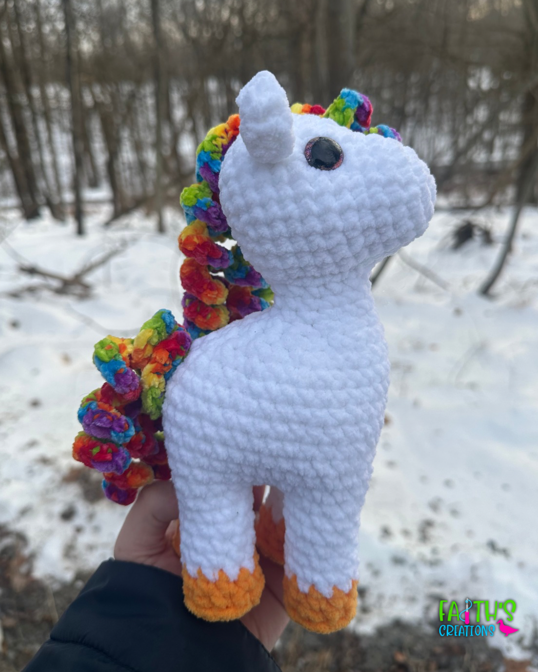 Rainbow Horse Plushie