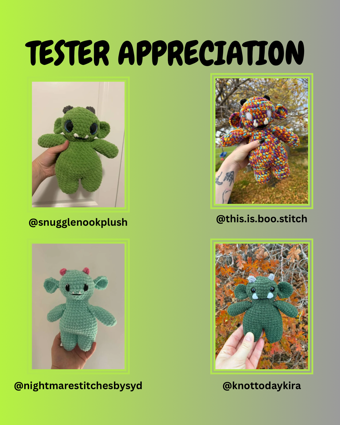 Grubble the Goblin PDF Pattern