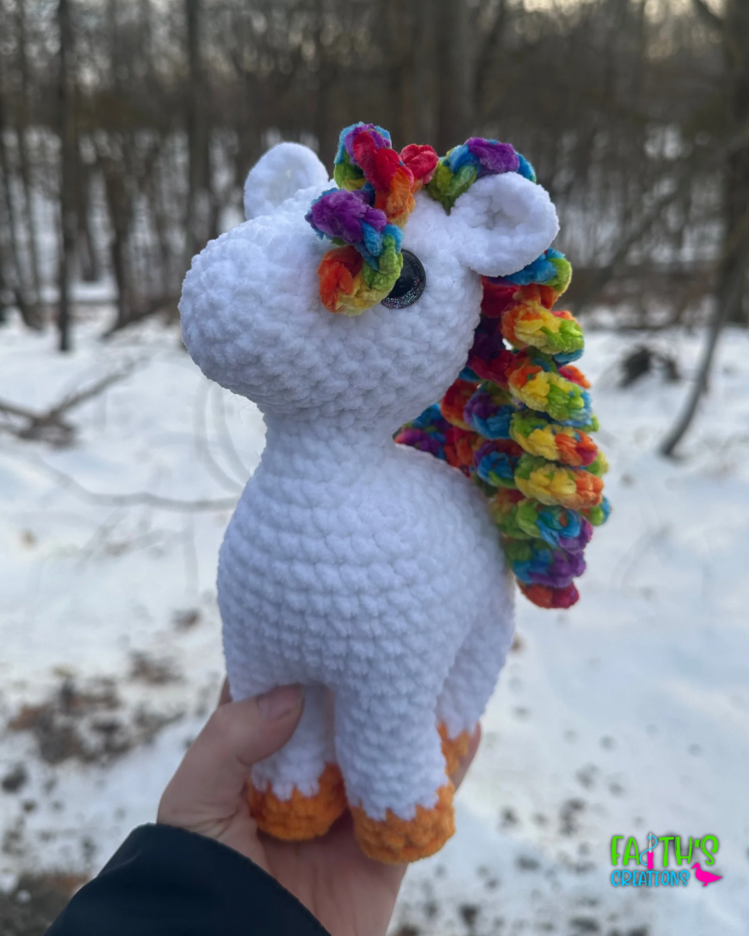 Rainbow Horse Plushie