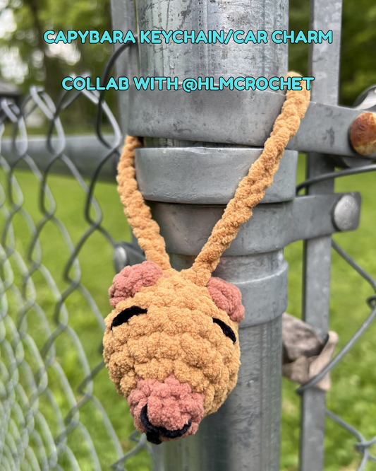 Capybara Keychain & Car Charm PDF Pattern