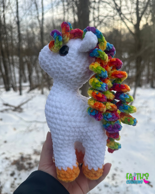 Rainbow Horse Plushie