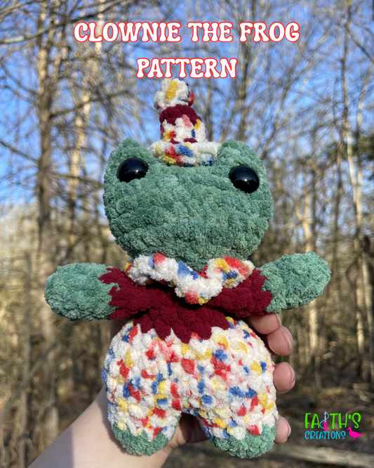 Clownie the Frog PDF Pattern